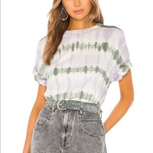 ISABEL MARANT Dena Short Sleeve Tee Lilac Tie Dye